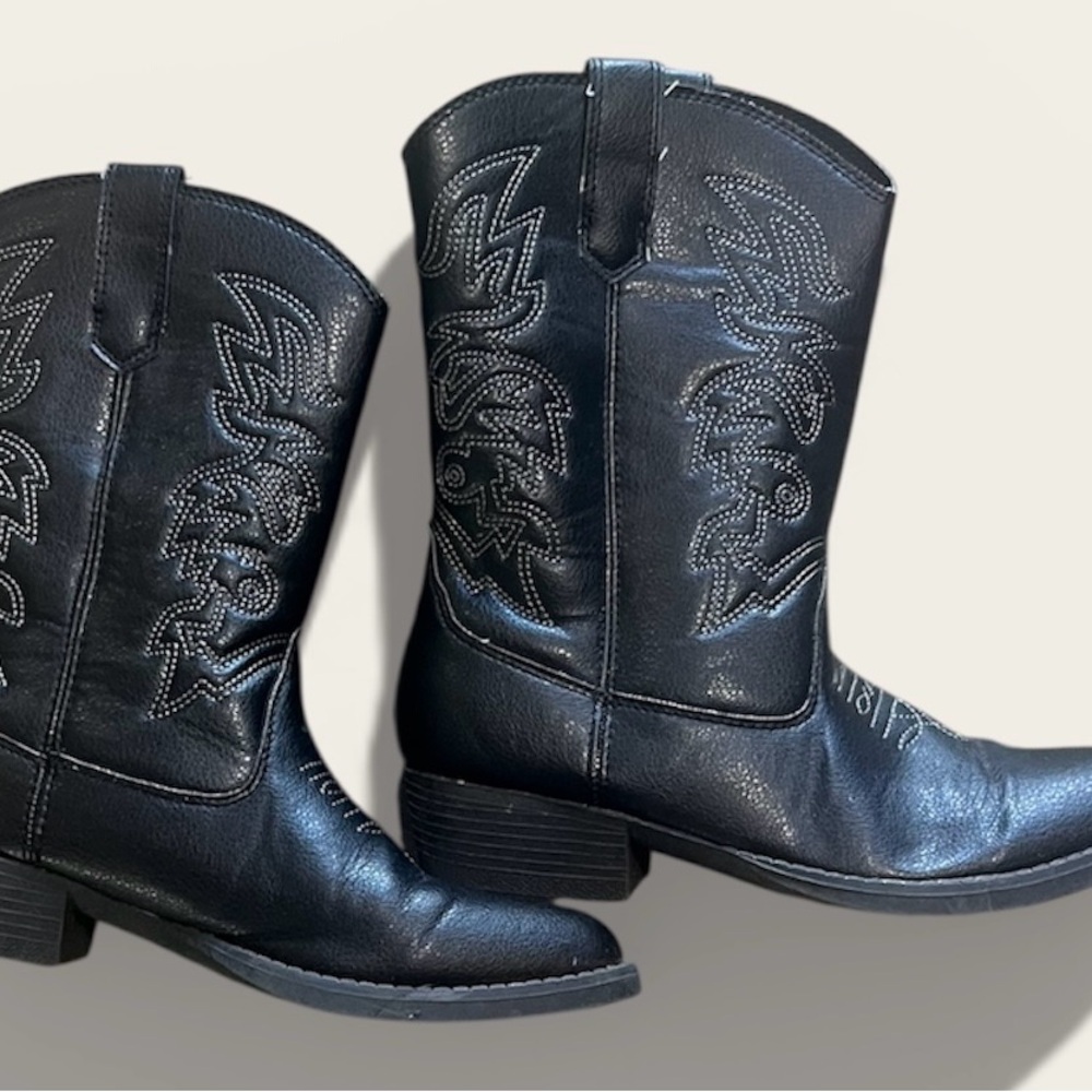 Deer Stags Black Kids Boots #431